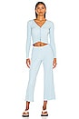 view 4 of 4 Ginza Rib Cropped Cardigan in Malibu