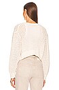 view 3 of 4 Foam Boucle Crop Cardigan in Natural