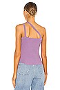 view 3 of 5 Cotton Rib Asymmetrical Tank in Planet