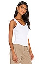 view 2 of 4 Rib Tank Top in White