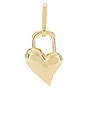 view 1 of 3 Padlock Heart Charm in Gold