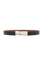 view 1 of 3 Sundra Convertible Belt in Black/chestnut & Silver