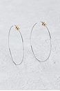 view 1 of 3 Icon Hoops in Rhodium