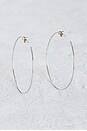 view 2 of 3 Icon Hoops in Rhodium