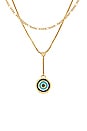 view 2 of 2 COLLIER EVIL EYE in Gold