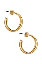 view 2 of 2 Mavi Hoops in Gold
