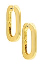 view 1 of 2 PENDIENTES MEGA U LINK in Gold