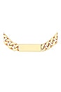 view 2 of 2 Name Plate Choker in Gold