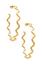 view 1 of 3 Playful Squiggle Earrings in Gold