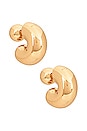 view 1 of 2 Tome Medium Hoop Earrings in Gold