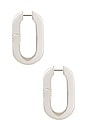view 2 of 2 Mega U-Link Earrings in Silver
