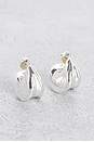 view 1 of 3 Nouveaux Puff Earrings in Silver