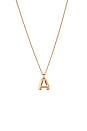 view 2 of 2 Monogram Pendant Necklace in Gold