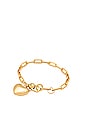 view 1 of 2 Puffy Heart Bracelet in Gold