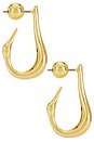 view 2 of 3 Colette Hoops Small in Gold