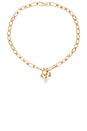 view 1 of 2 Padlock Heart Pendant Necklace in Gold