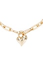view 2 of 2 Padlock Heart Pendant Necklace in Gold