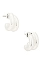 view 1 of 3 Mini Florence Earrings in Silver
