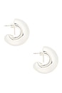 view 2 of 3 Gemma Hoops in Silver