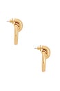 view 2 of 3 Mega Faye Knockers Drop Earrings in Gold