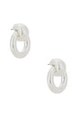 view 1 of 3 Mega Faye Knockers Drop Earrings in Silver