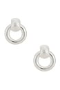 view 3 of 3 Mega Faye Knockers Drop Earrings in Silver