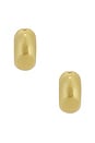view 3 of 3 Mini Tome Hoop Earrings in Gold