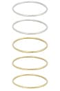 view 2 of 3 Dane Bangle 5-Pack Set in Two-Tone