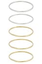 view 3 of 3 Dane Bangle 5-Pack Set in Two-Tone