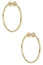 view 1 of 3 Icon Small Hoops in Gold