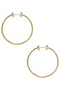 view 2 of 3 Icon Small Hoops in Gold