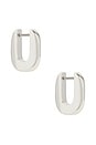 view 1 of 3 Teeni Toni Huggie Earrings in Silver