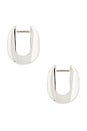 view 2 of 3 Teeni Toni Huggie Earrings in Silver