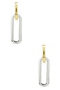 view 4 of 4 Teeni Detachable Link Earrings in Two-tone