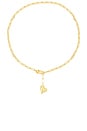 view 1 of 3 Puffy Heart Necklace in Gold