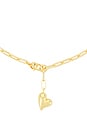 view 2 of 3 Puffy Heart Necklace in Gold