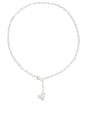 view 1 of 3 Puffy Heart Necklace in Silver
