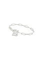 view 1 of 3 Puffy Heart Bracelet in Silver