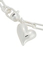 view 3 of 3 Puffy Heart Bracelet in Silver