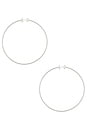 view 2 of 3 Icon Large Hoop Earrings in Platinum