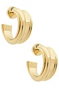 view 1 of 3 Lennon Hoops in Gold