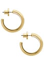 view 2 of 3 Lennon Hoops in Gold