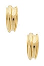view 3 of 3 Lennon Hoops in Gold