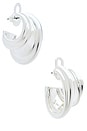 view 1 of 3 Leona Hoops in Silver