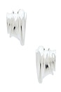 view 3 of 3 Leona Hoops in Silver