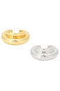 view 2 of 3 Leona Ear Cuff Set in Two Tone