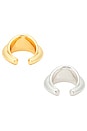 view 3 of 3 Leona Ear Cuff Set in Two Tone