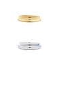 view 4 of 6 Lennon Ring Set in Gold & Silver