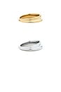 view 5 of 6 Lennon Ring Set in Gold & Silver