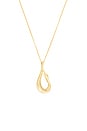 view 2 of 3 Mini Egret Pendant Necklace in Gold